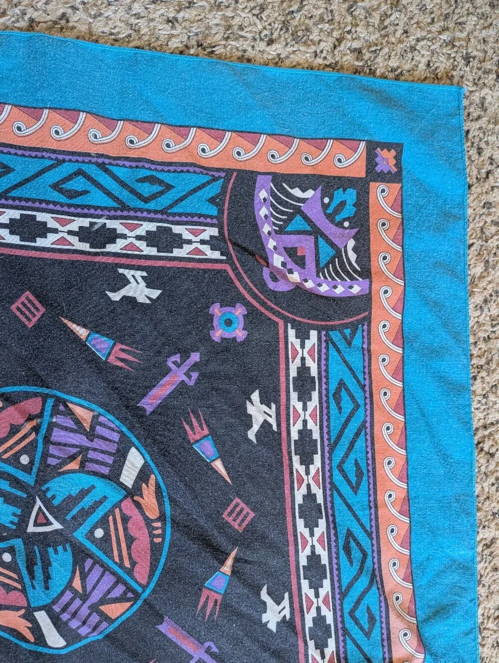 Vintage Square Southwestern Bandana